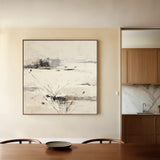 Abstract 1128 Canvas Art 60 x 60 cm / Black