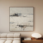 Abstract 1128 Canvas Art 60 x 60 cm / Black
