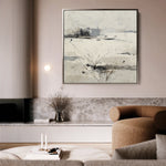 Abstract 1128 Canvas Art 60 x 60 cm / Black