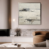 Abstract 1128 Canvas Art 60 x 60 cm / Black