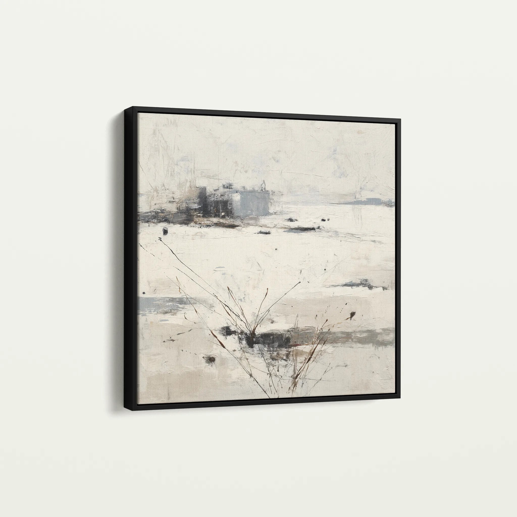 Abstract 1128 Canvas Art 60 x 60 cm / Black