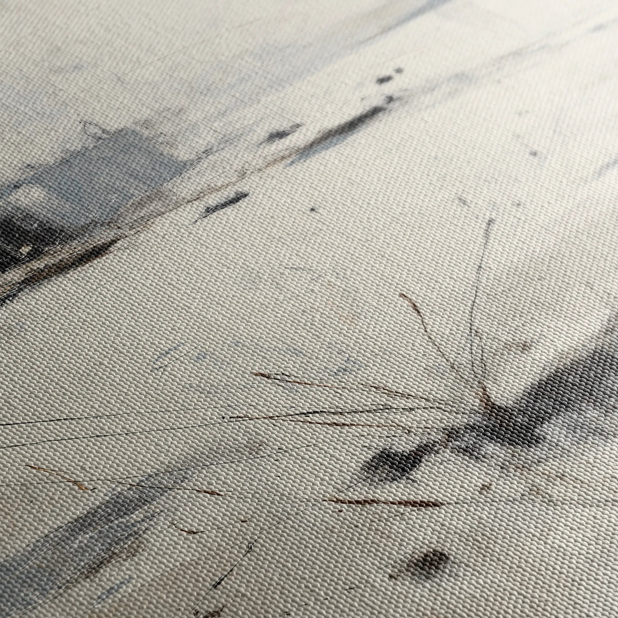 Abstract 1128 Canvas Art 60 x 60 cm / Black