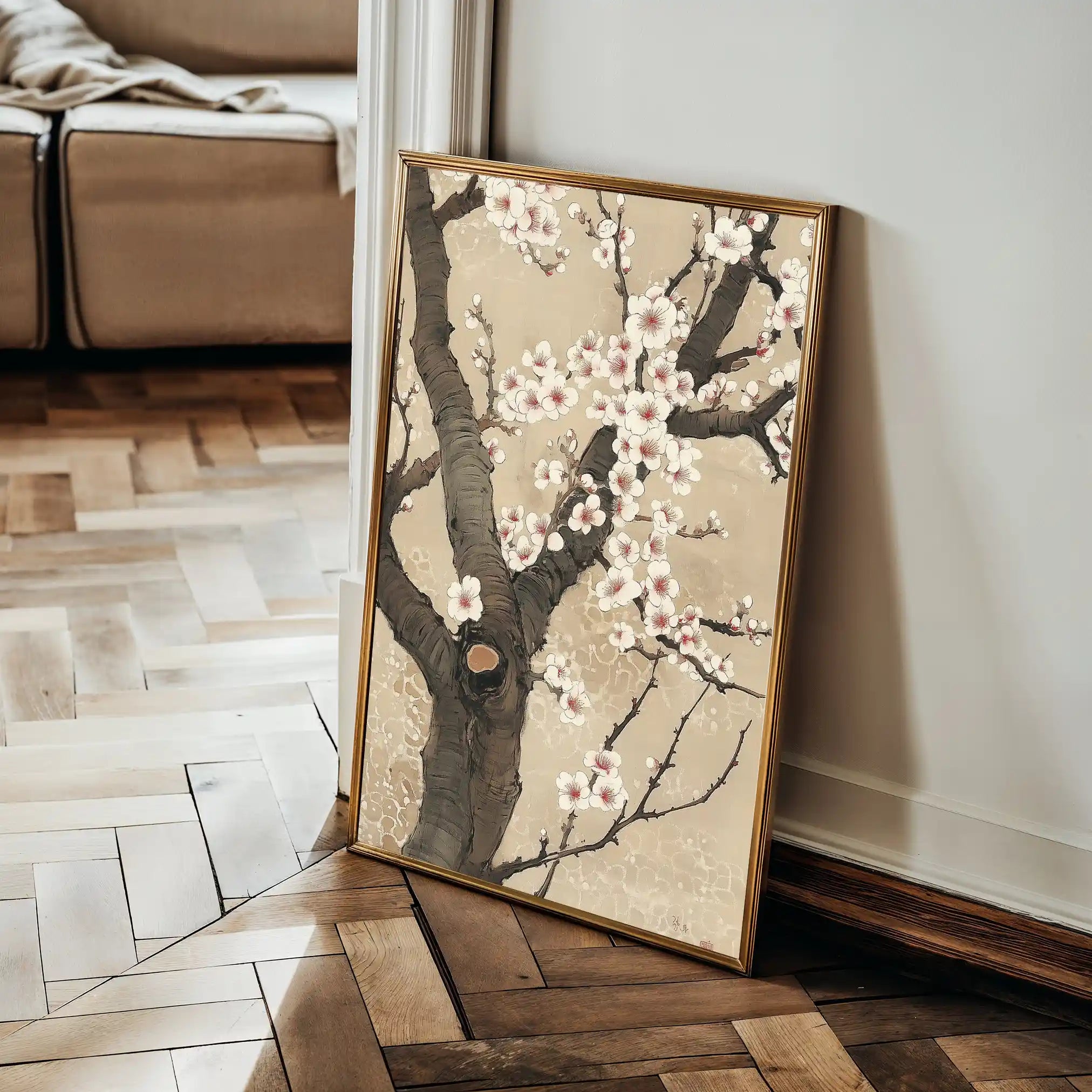 Floral 1128 Canvas Art 60 x 40 cm / Black
