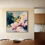 Abstract 1129 Canvas Art 60 x 60 cm / Black