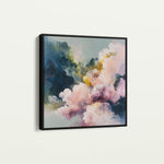 Abstract 1129 Canvas Art 60 x 60 cm / Black