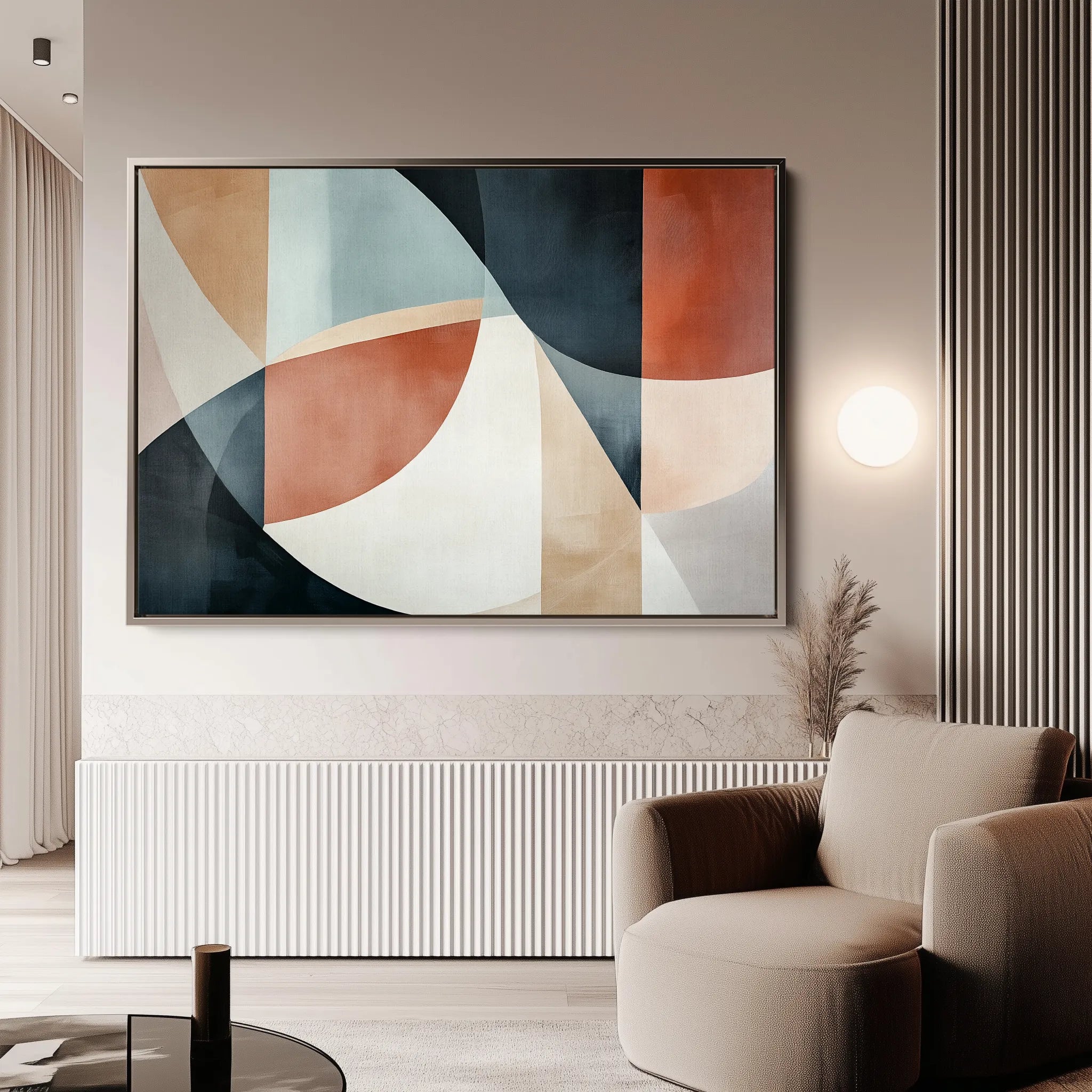 Boho 113 Canvas Art 60 x 40 cm / Black