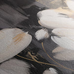 Floral 113 Canvas Art 60 x 40 cm / Black