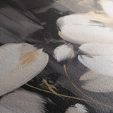 Floral 113 Canvas Art 60 x 40 cm / Black