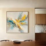 Abstract 1130 Canvas Art 60 x 60 cm / Black