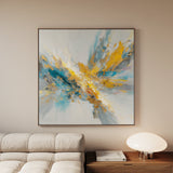 Abstract 1130 Canvas Art 60 x 60 cm / Black