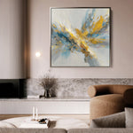 Abstract 1130 Canvas Art 60 x 60 cm / Black