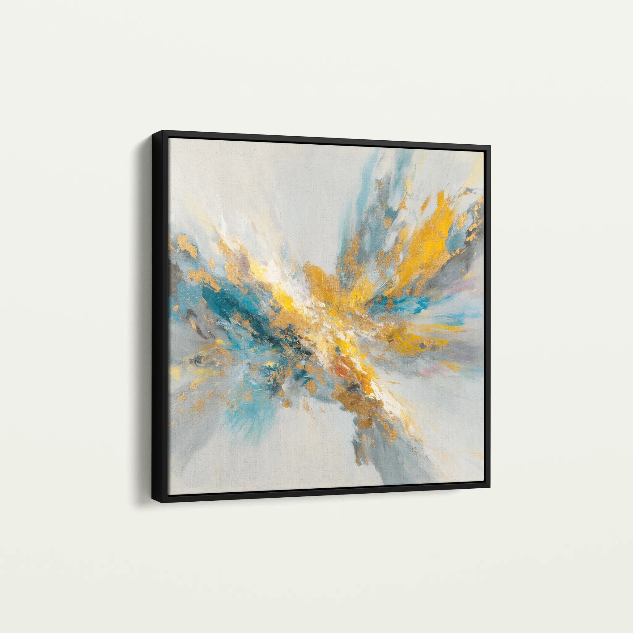 Abstract 1130 Canvas Art 60 x 60 cm / Black