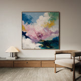 Abstract 1131 Canvas Art 60 x 60 cm / Black