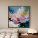Abstract 1131 Canvas Art 60 x 60 cm / Black