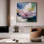 Abstract 1131 Canvas Art 60 x 60 cm / Black