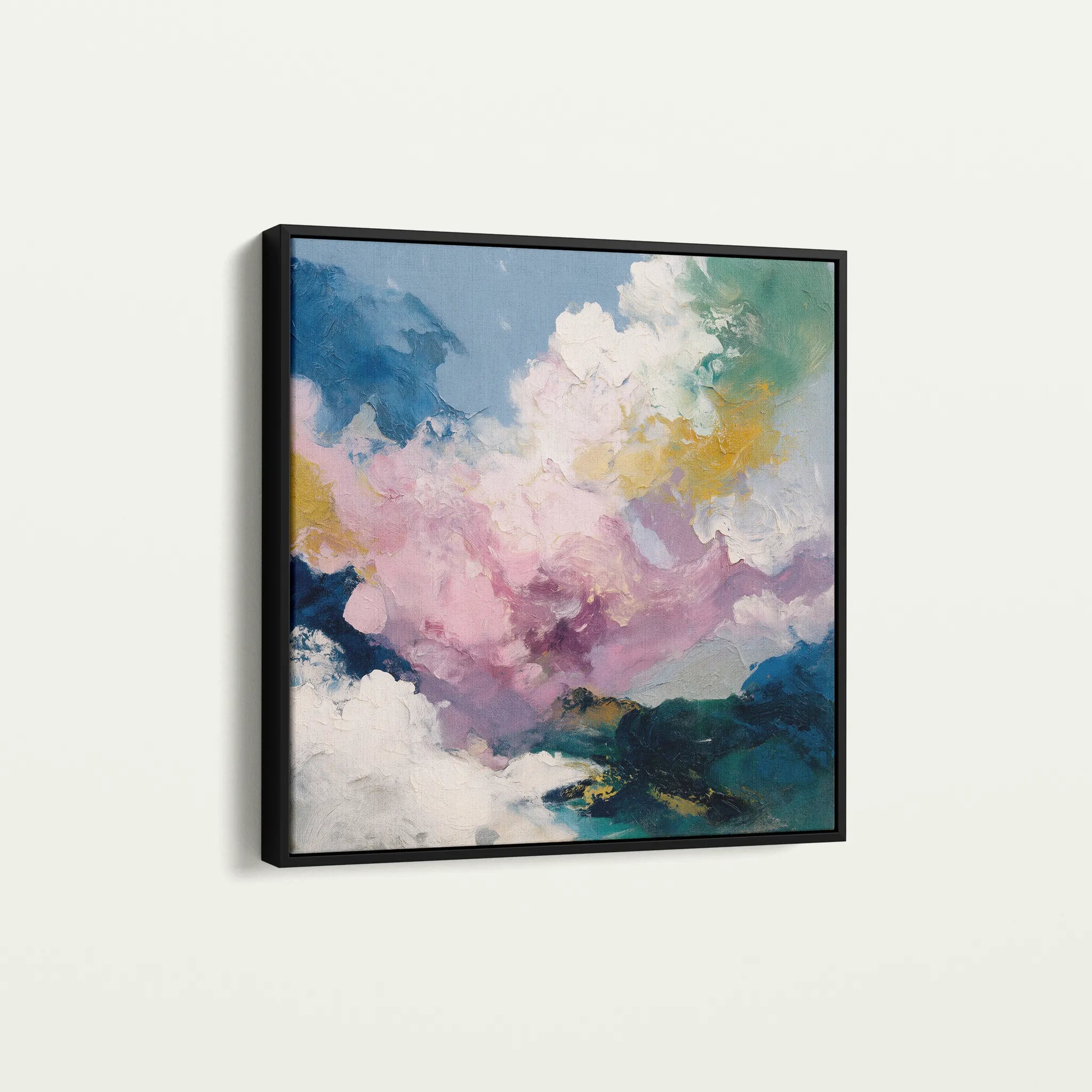Abstract 1131 Canvas Art 60 x 60 cm / Black