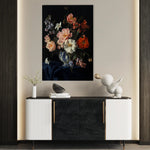 Floral 1131 Canvas Art 60 x 40 cm / Black