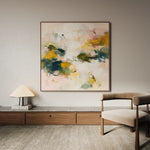 Abstract 1132 Canvas Art 60 x 60 cm / Black