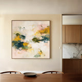 Abstract 1132 Canvas Art 60 x 60 cm / Black