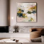 Abstract 1132 Canvas Art 60 x 60 cm / Black