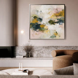 Abstract 1132 Canvas Art 60 x 60 cm / Black