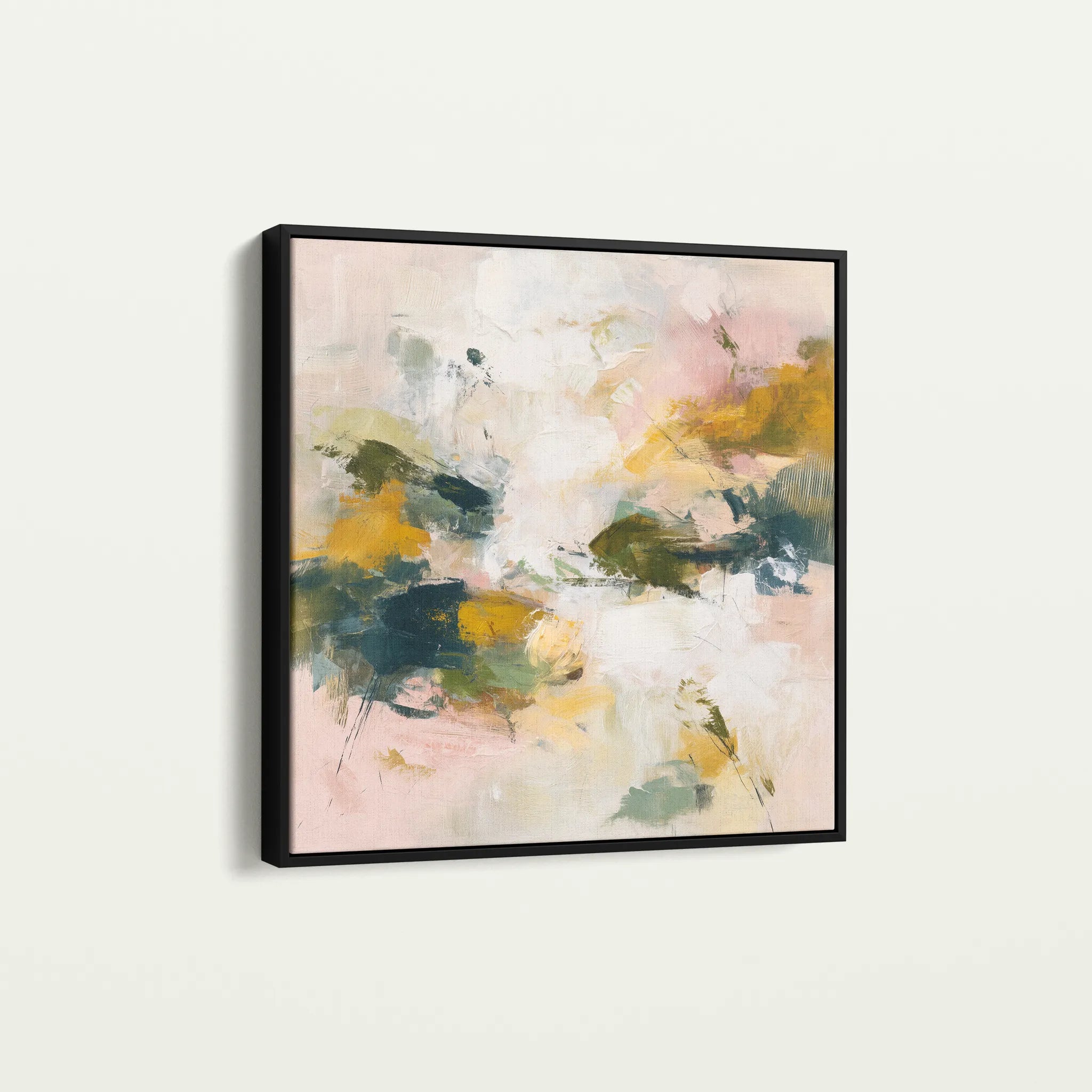 Abstract 1132 Canvas Art 60 x 60 cm / Black
