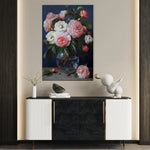 Floral 1132 Canvas Art 60 x 40 cm / Black