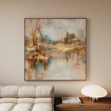 Abstract 1133 Canvas Art 60 x 60 cm / Black