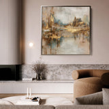 Abstract 1133 Canvas Art 60 x 60 cm / Black
