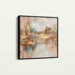 Abstract 1133 Canvas Art 60 x 60 cm / Black