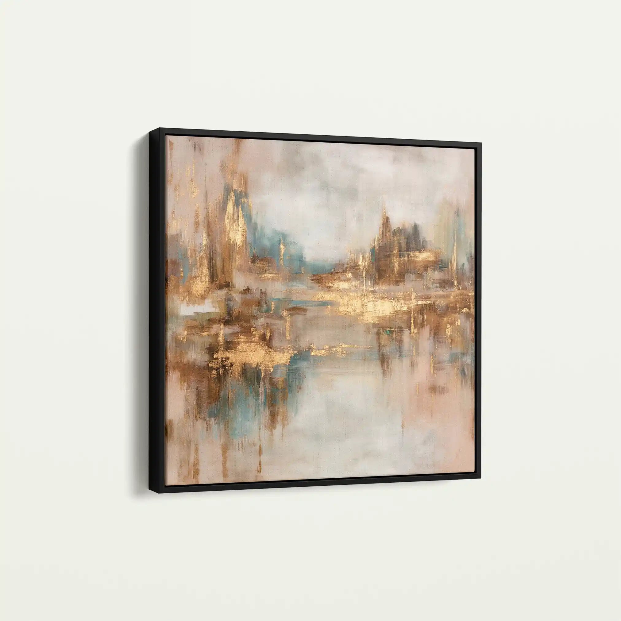 Abstract 1133 Canvas Art 60 x 60 cm / Black