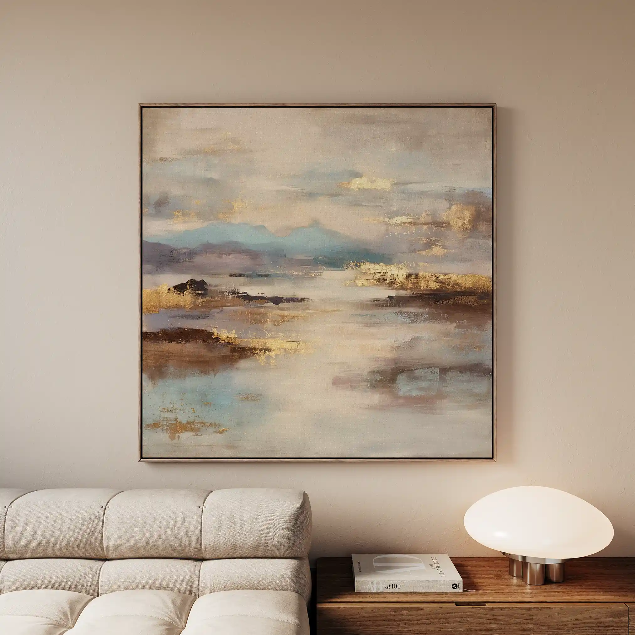 Abstract 1134 Canvas Art 60 x 60 cm / Black