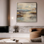 Abstract 1134 Canvas Art 60 x 60 cm / Black