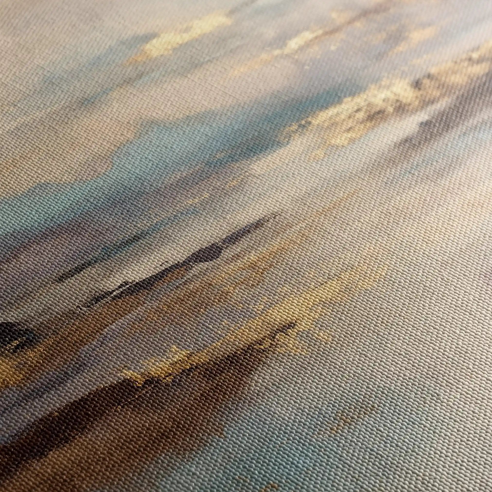 Abstract 1134 Canvas Art 60 x 60 cm / Black