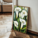 Floral 1134 Canvas Art 60 x 40 cm / Black
