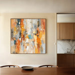 Abstract 1135 Canvas Art 60 x 60 cm / Black
