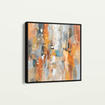 Abstract 1135 Canvas Art 60 x 60 cm / Black