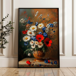Floral 1135 Canvas Art 60 x 40 cm / Black