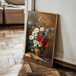Floral 1135 Canvas Art 60 x 40 cm / Black