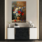 Floral 1135 Canvas Art 60 x 40 cm / Black