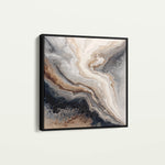 Abstract 1136 Canvas Art 60 x 60 cm / Black