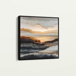 Abstract 1138 Canvas Art 60 x 60 cm / Black