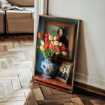 Floral 1138 Canvas Art 60 x 40 cm / Black