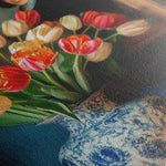 Floral 1138 Canvas Art 60 x 40 cm / Black