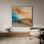 Abstract 1139 Canvas Art 60 x 60 cm / Black