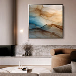 Abstract 1139 Canvas Art 60 x 60 cm / Black