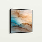 Abstract 1139 Canvas Art 60 x 60 cm / Black