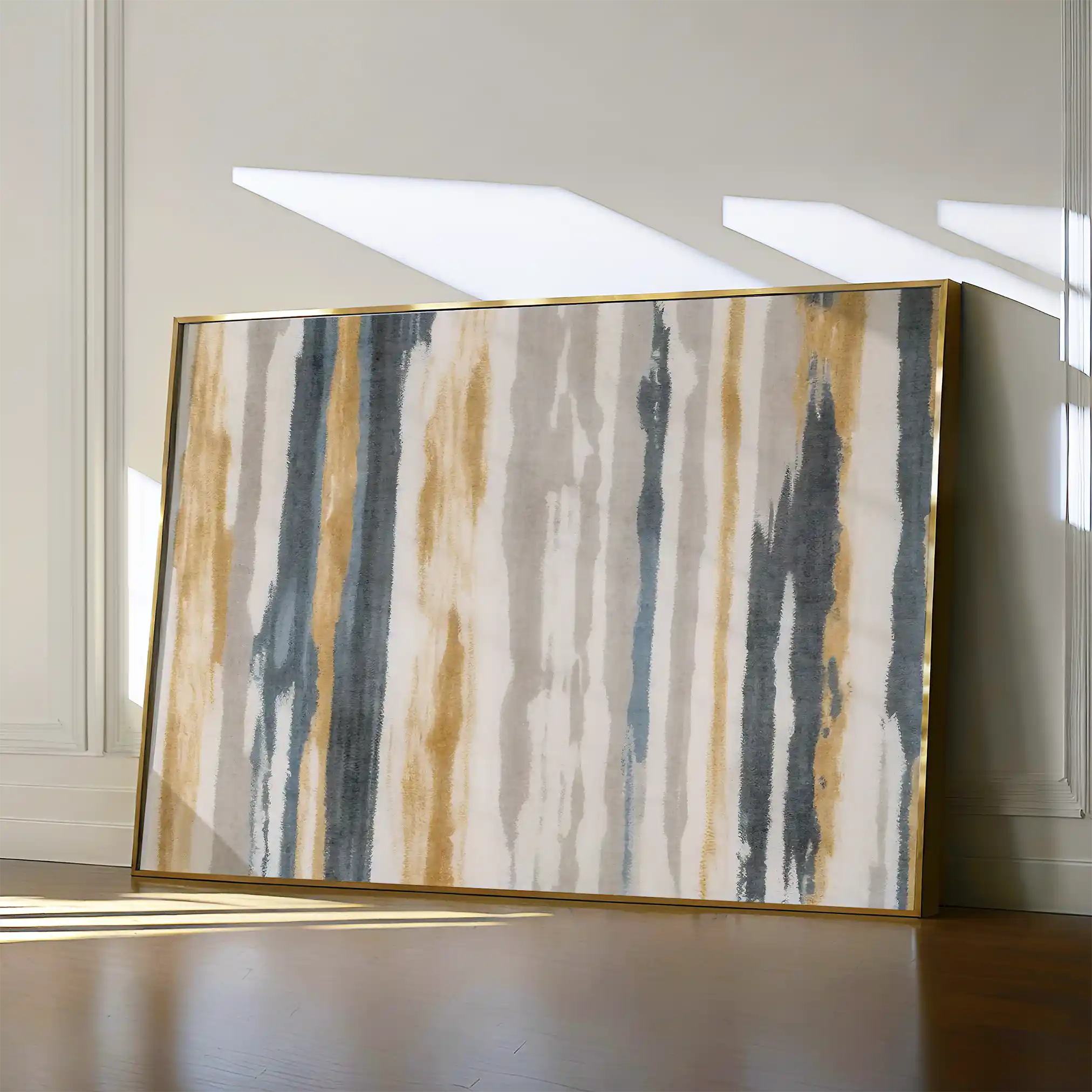 Abstract 114 Canvas Art 60 x 40 cm / Black