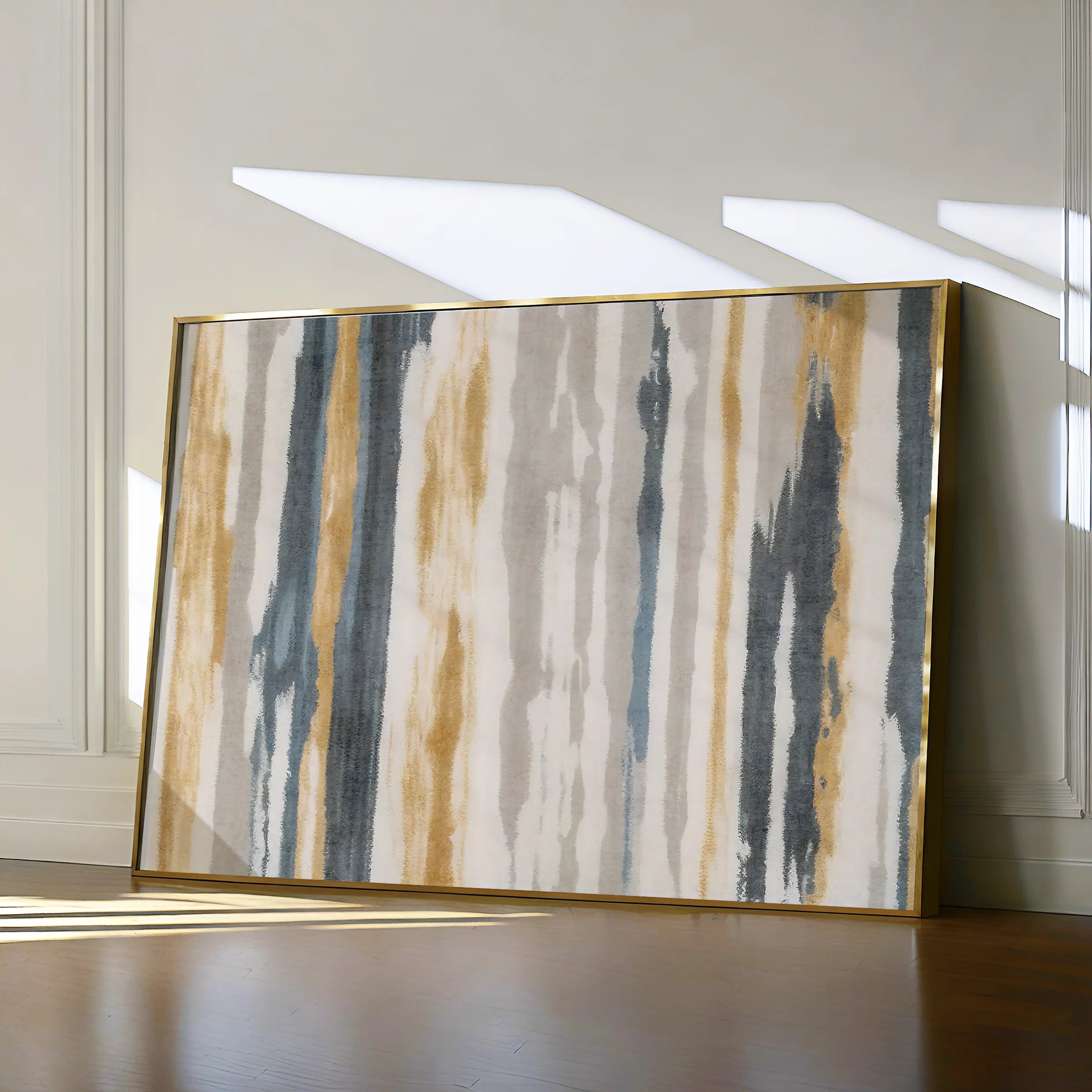 Abstract 114 Canvas Art 60 x 40 cm / Black
