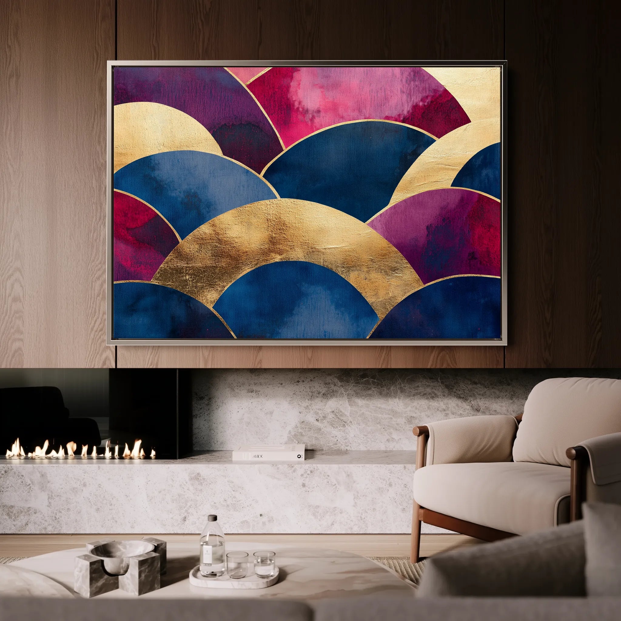 Boho 114 Canvas Art 60 x 40 cm / Black